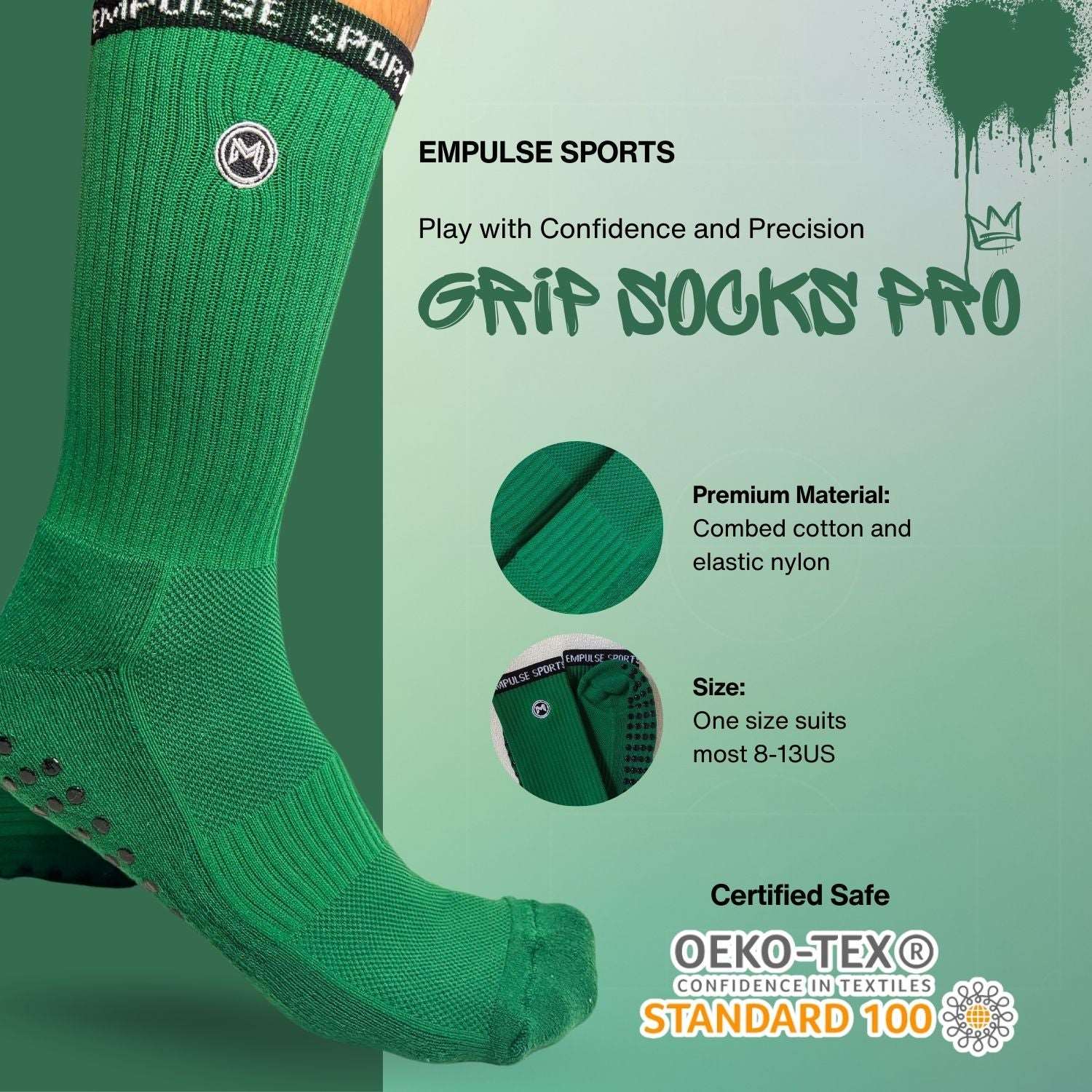 Grip Socks Pro Emerald Green