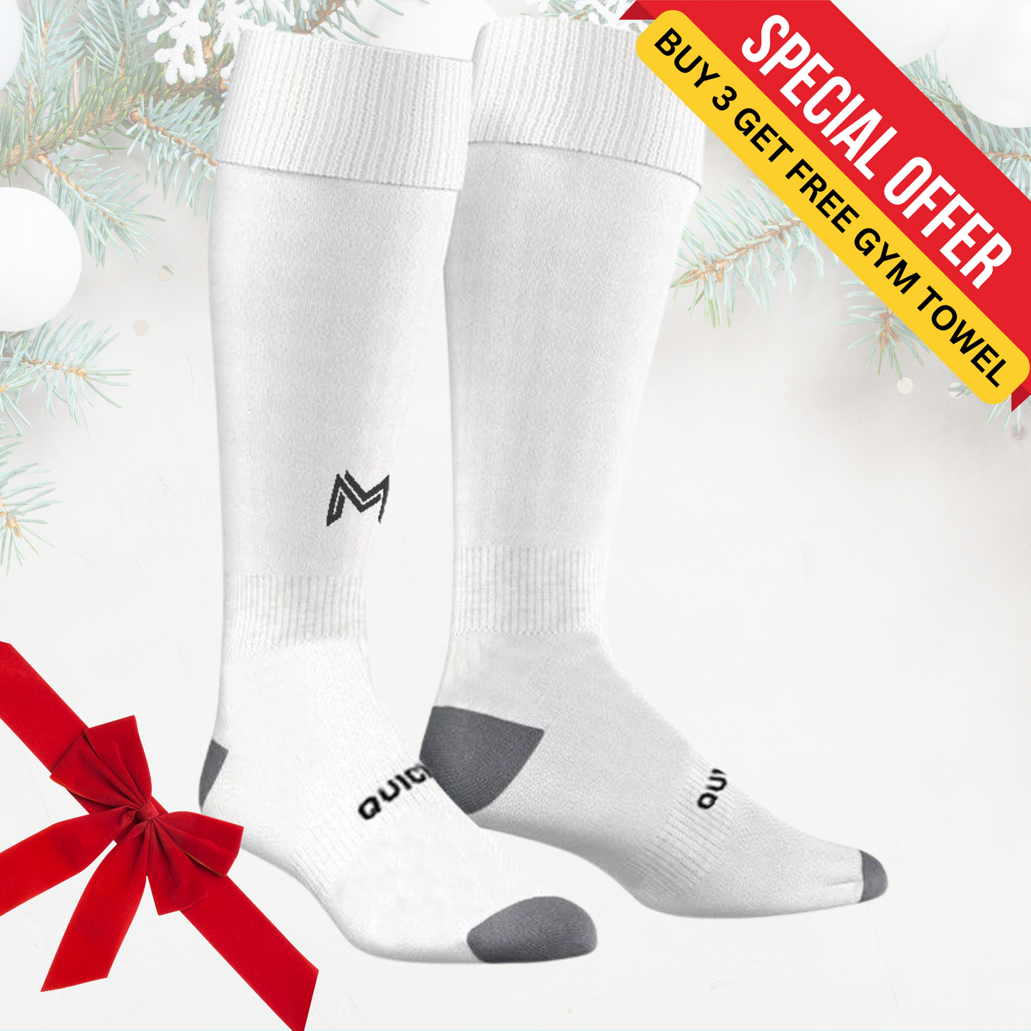 Compression Socks White 7-12 US