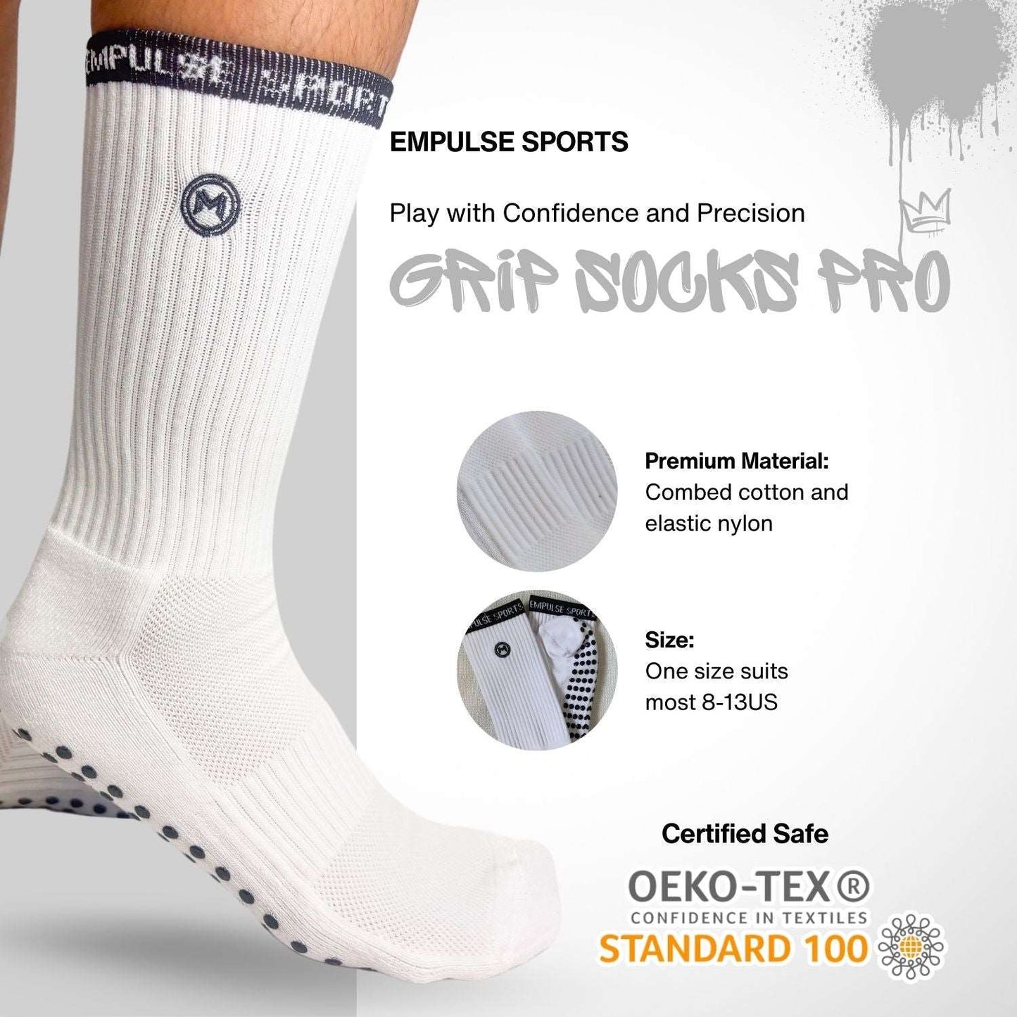 Grip Socks Pro White Peak