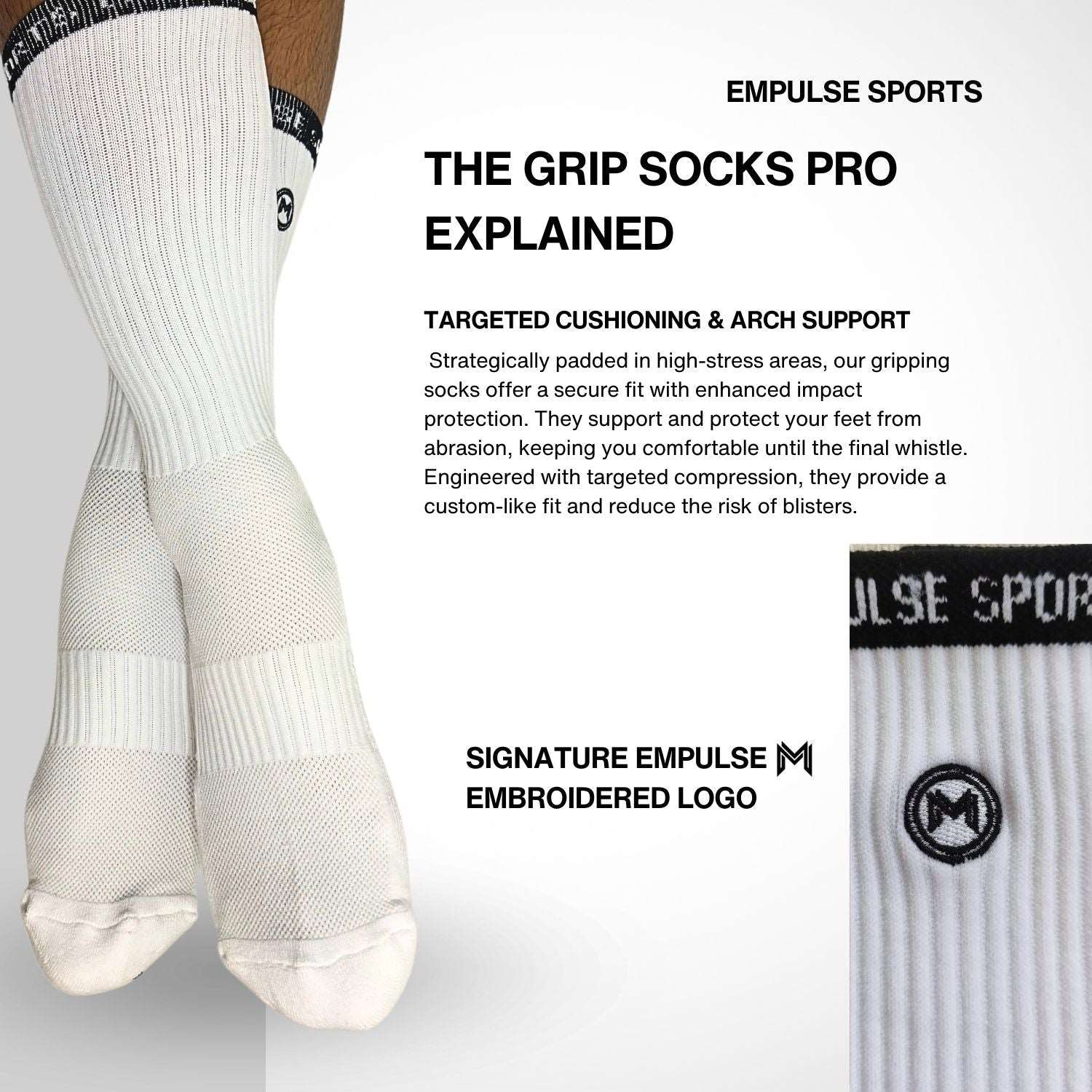 Grip Socks Pro White Peak