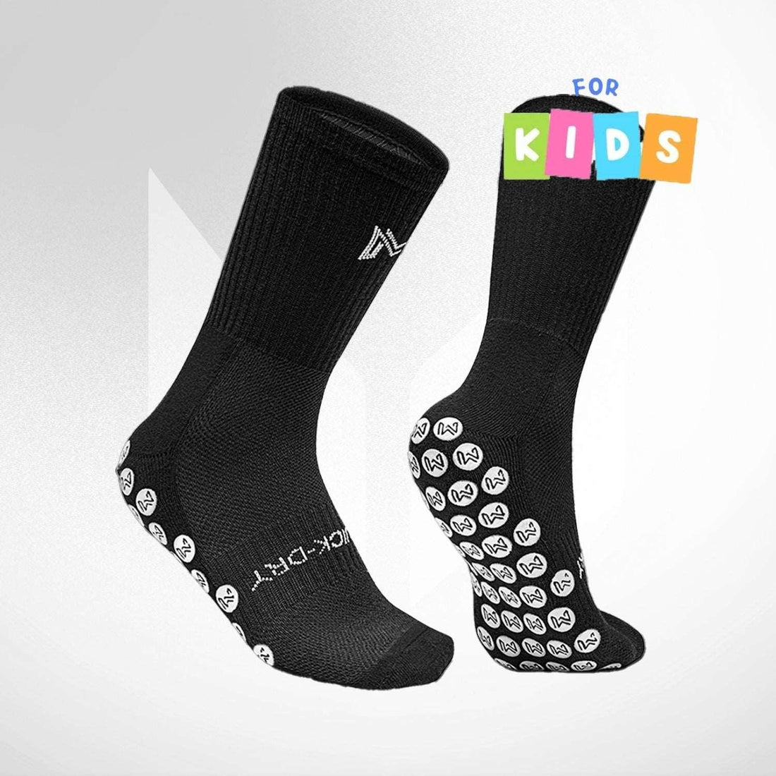 Kids Grip Socks Elite US 3-6Y Black - Empulse Sports