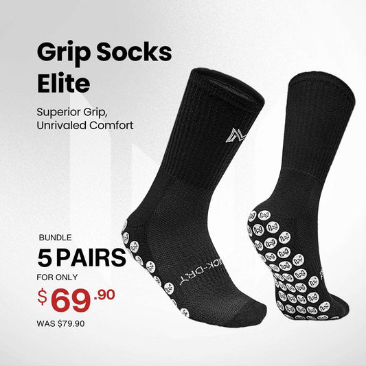 Grip Socks Elite 7-12 US Pack of 5