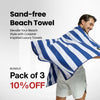 Sand-Free Beach Towels Bundle Pack of 3