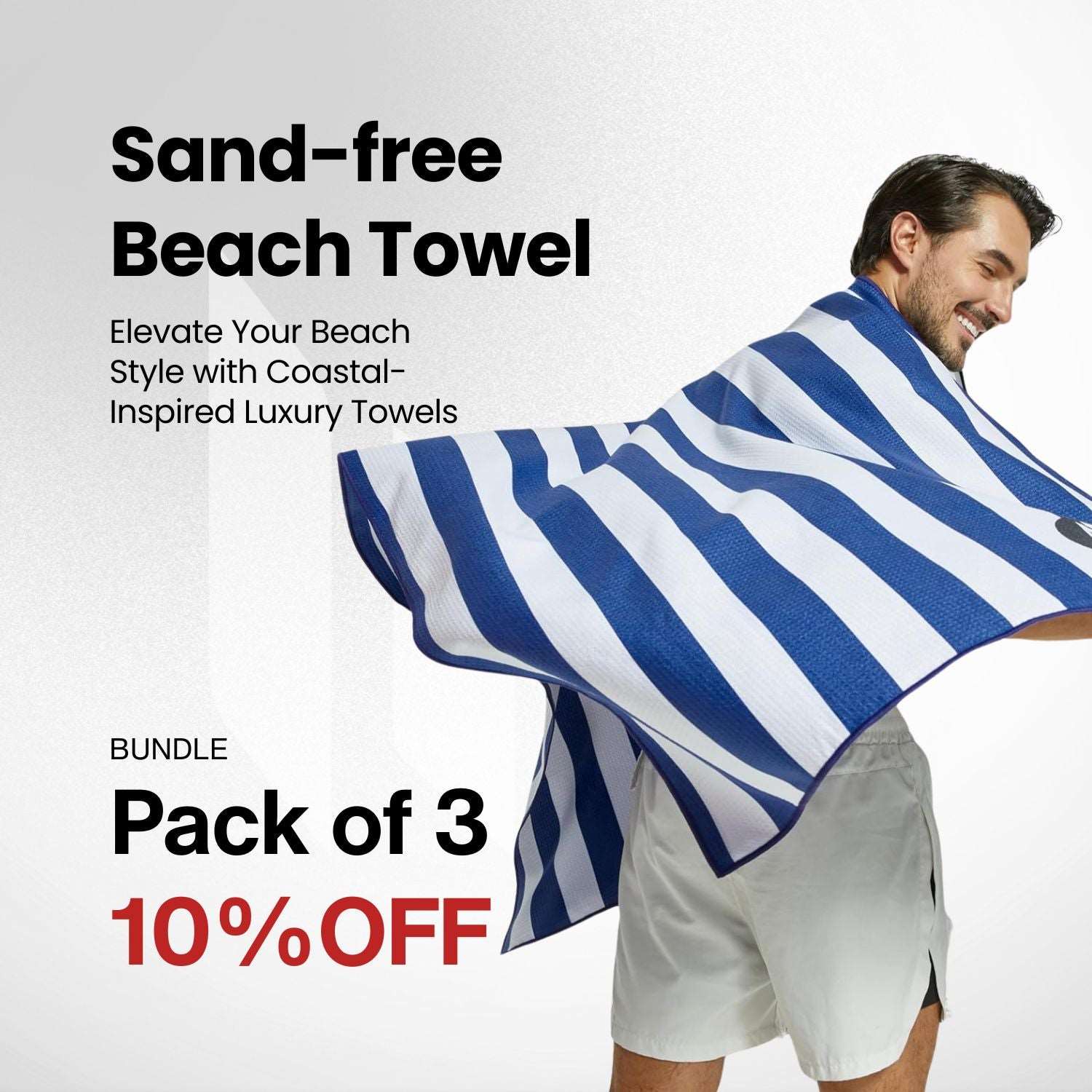 Sand-Free Beach Towels Bundle Pack of 3