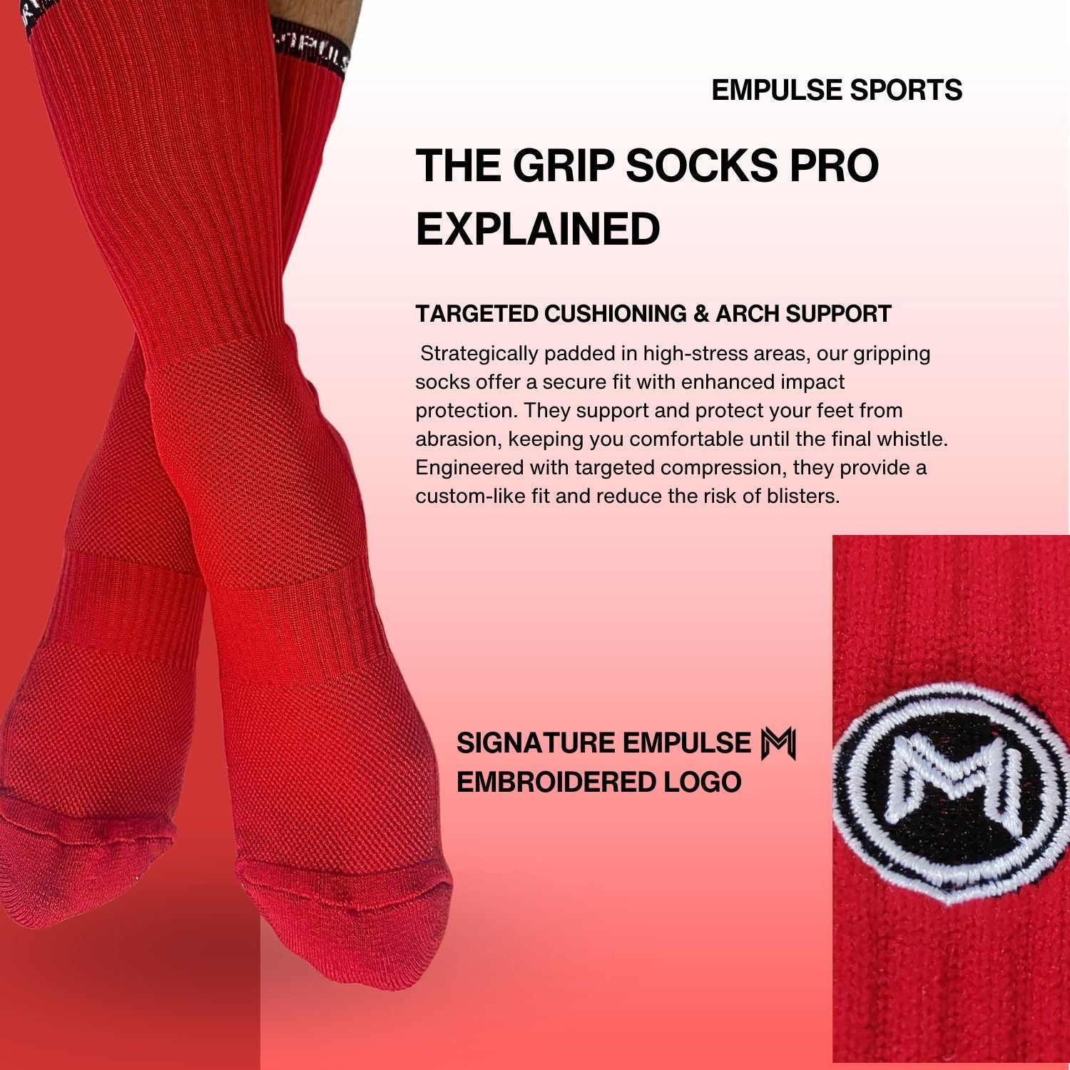 Grip Socks Pro Blazing Red