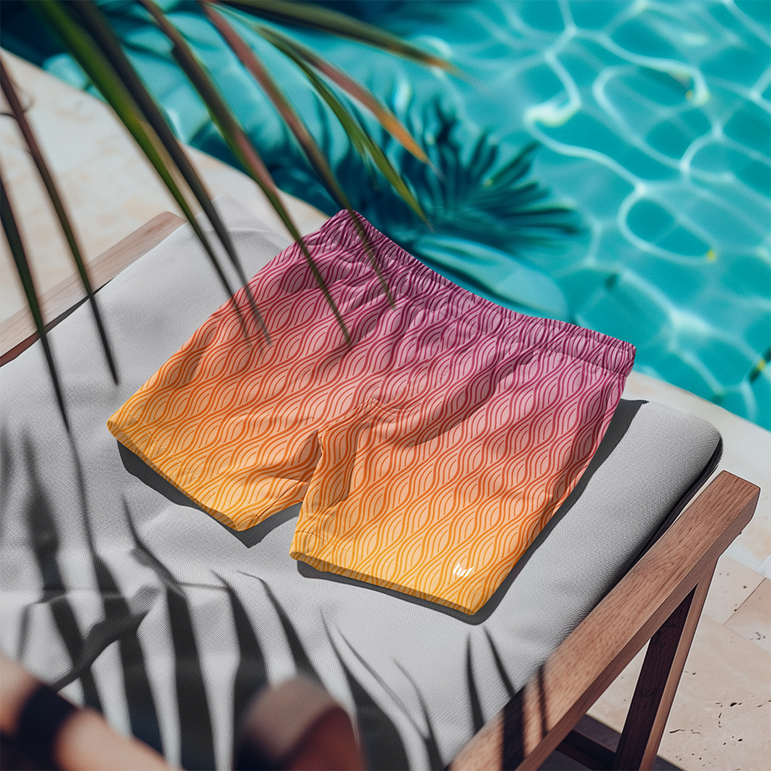 Swimming Shorts - Gradient Waves