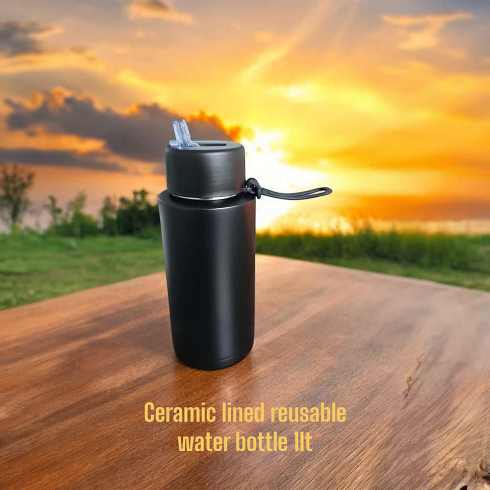 Ceramic Lined Water Bottle - 1L