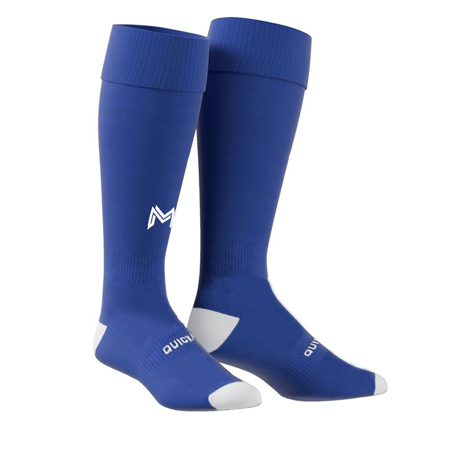 Cooltech Compression Soccer Socks Blue 7-12 US