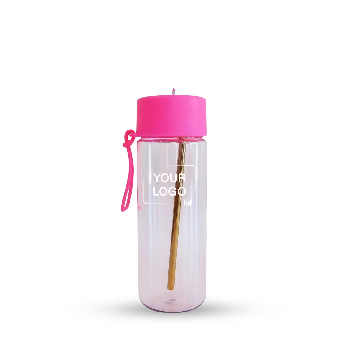 Transparent Sports Water Bottle - 590ml