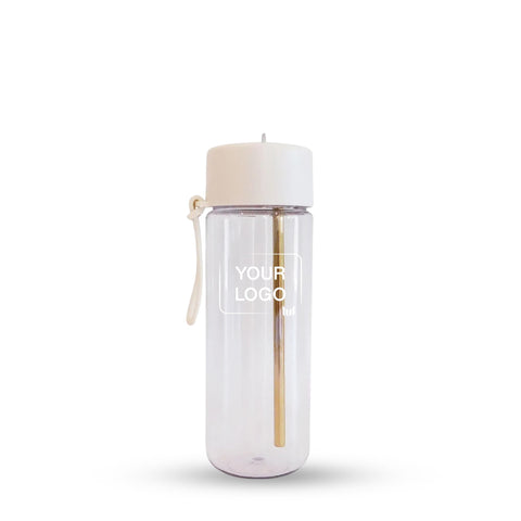 Transparent Ceramic Lined Water Bottle - 590ml