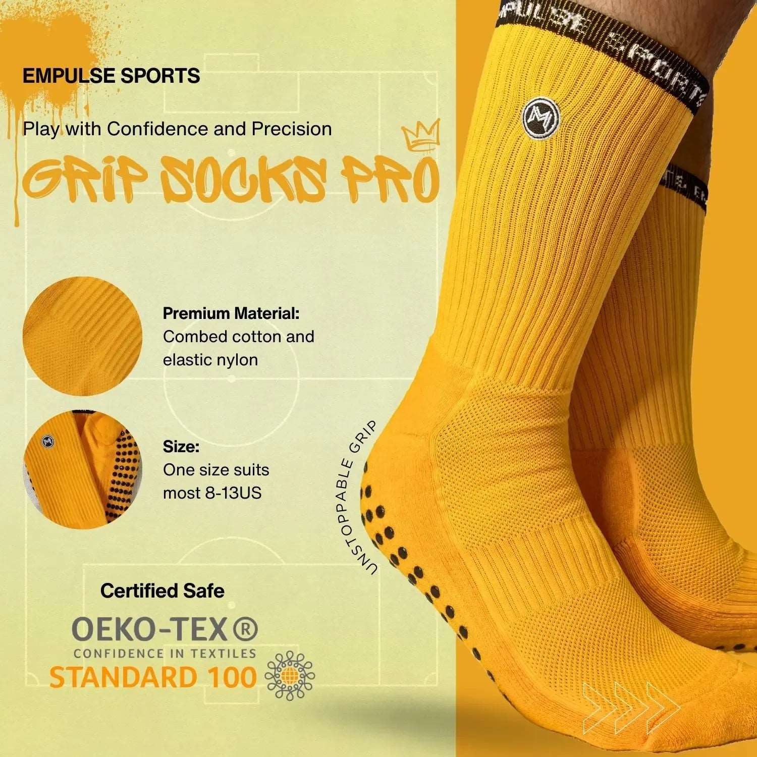 Grip Socks Pro Tropic Gold