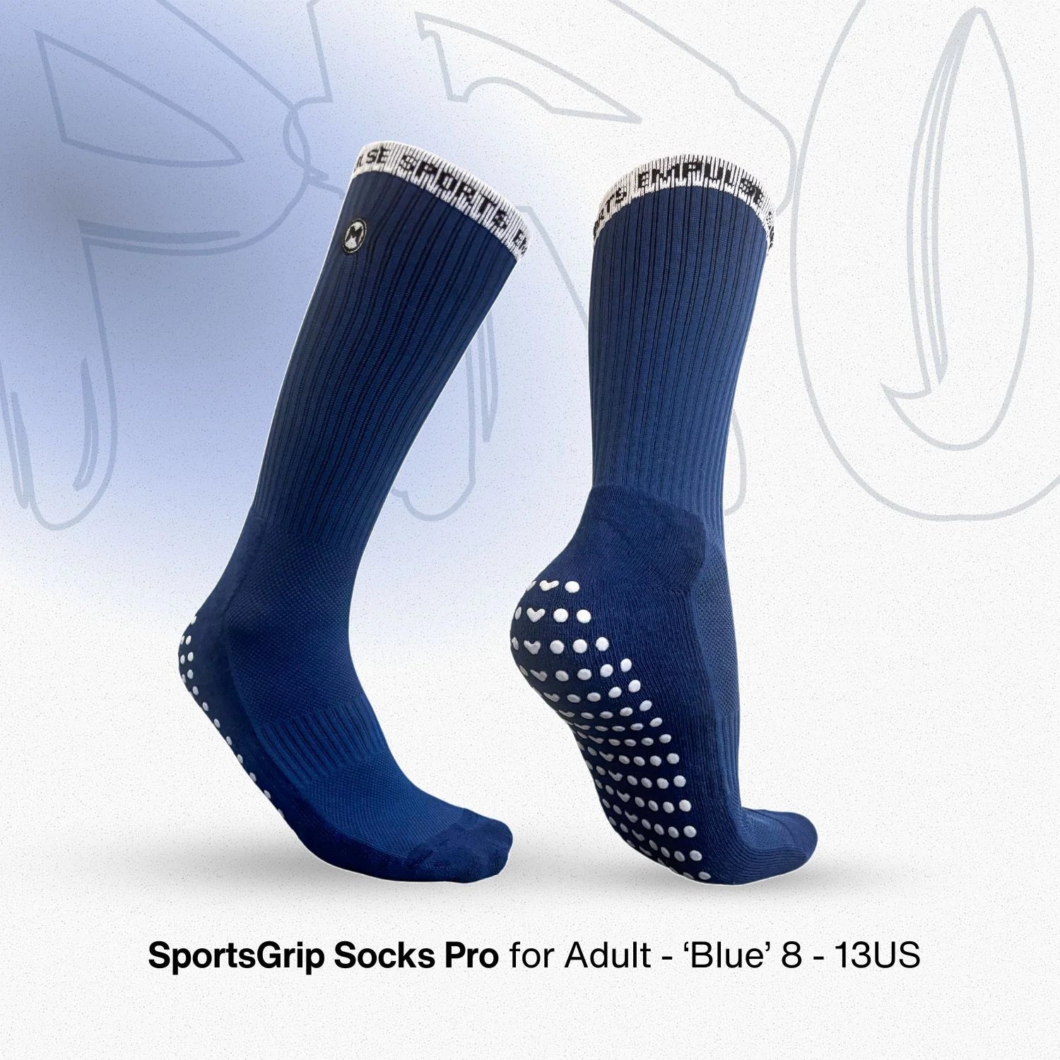 Grip Socks Pro Blue Pulse