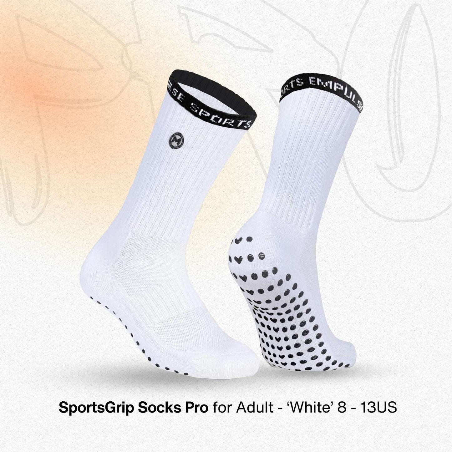 Grip Socks Pro White Peak