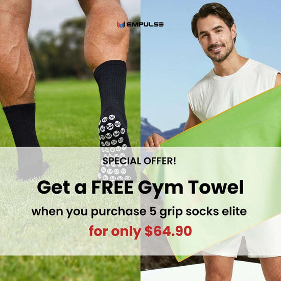 🔥 Buy 5 Grip Socks Elite, Get 1 Free Gym Towel