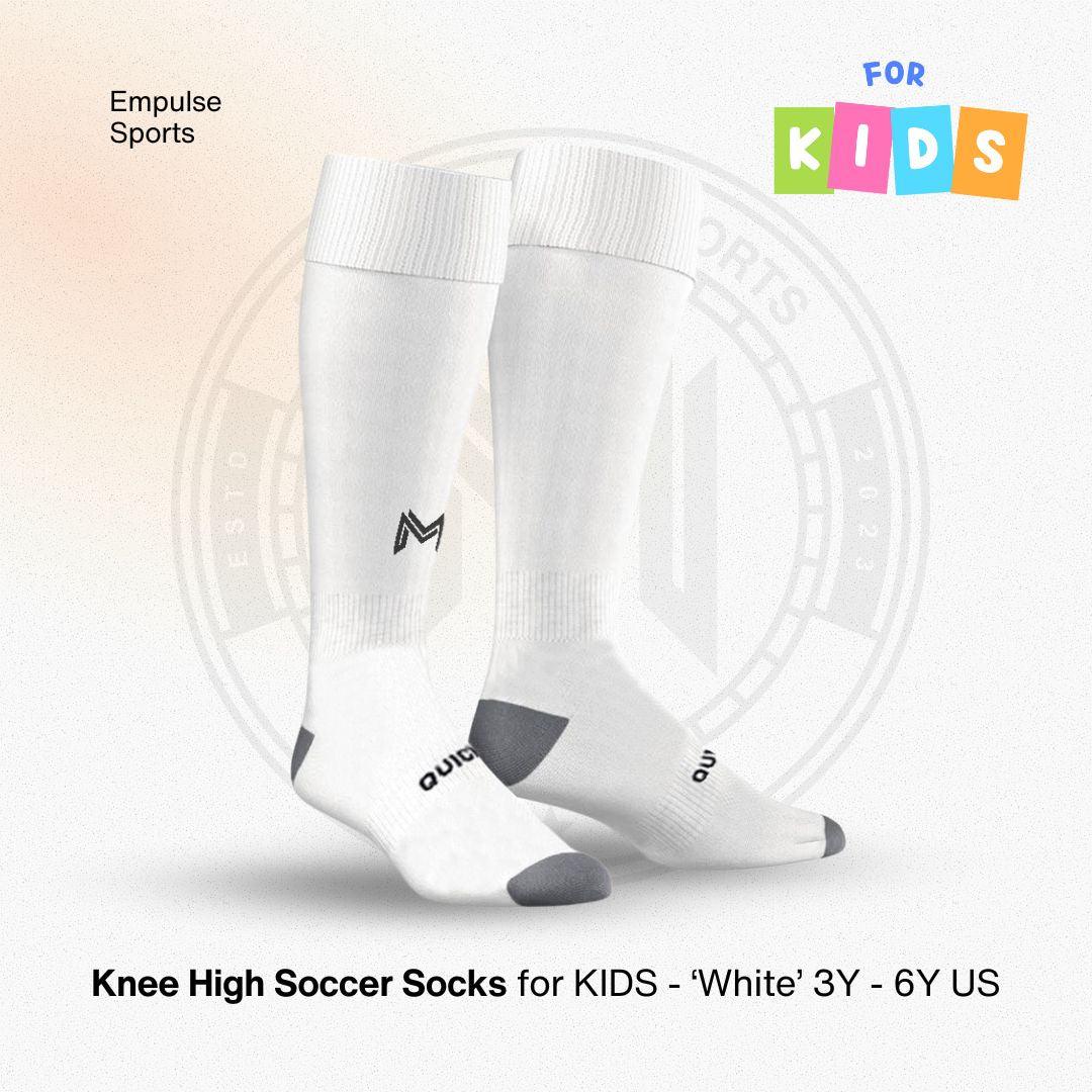 Cooltech Kids Compression Socks White 3-6Y US - Empulse Sports