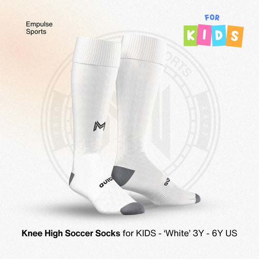 Cooltech Kids Compression Socks White 3-6Y US