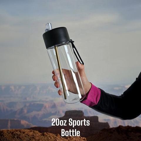 Transparent Ceramic Lined Water Bottle - 590ml